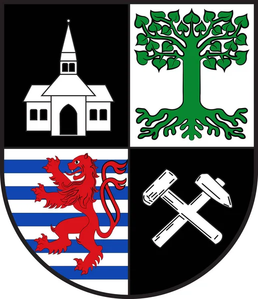 Wappen von Gelsenkirchen in Nordrhein-Westfalen, Deutschland — Stockvektor