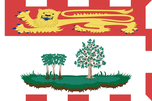 Escudo de armas de Prince Edward Island en Canadá — Vector de stock