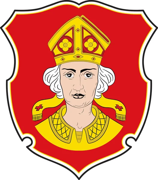 Escudo de Hagenow en Mecklemburgo-Vorpommern, Alemania — Vector de stock