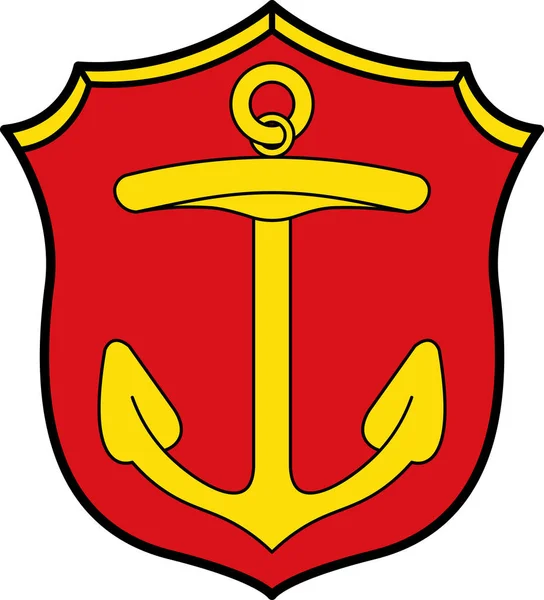 德国莱茵兰-普法尔茨州路德维希港军徽 — 图库矢量图片