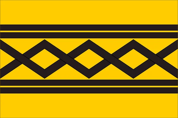 Прапор західного Мідлендс в Англії — стоковий вектор