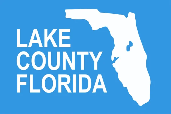 Drapeau du comté de Lake en Floride, États-Unis — Image vectorielle