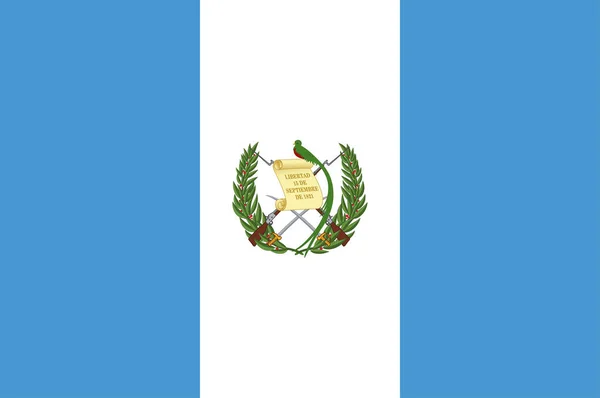 Flag of Republic of Guatemala — Stock Vector
