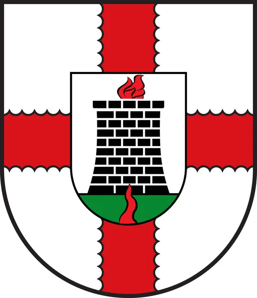 Coat of arms of Schmelz in Saarland in Germany — Stock Vector