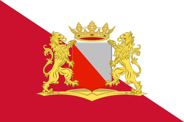 Flaga miasta Utrecht w Utrecht, Holandia — Wektor stockowy