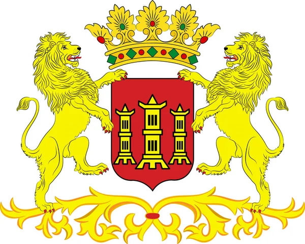 Lingen címere Alsó-Szászországban, Németország — Stock Vector