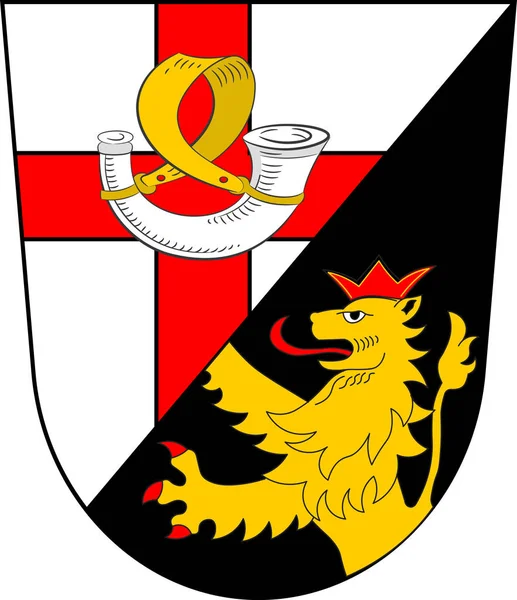 Escudo de Cochem-Zell en Renania-Palatinado, Alemania — Vector de stock