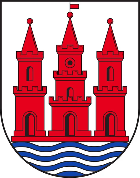 Wappen von Skanderborg in Mitteljütland — Stockvektor