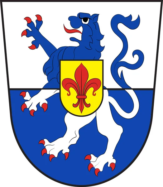 Herb Sankt Wendel w Saarland w Niemczech — Wektor stockowy