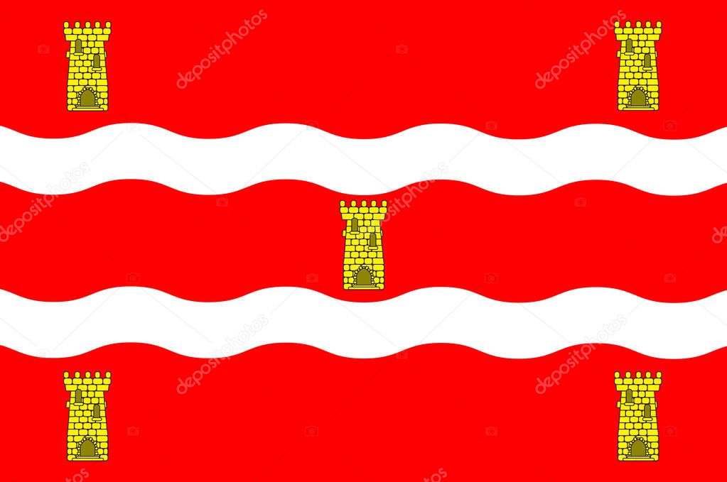 Flag of Deux-Sevres in Nouvelle-Aquitaine is the largest adminis