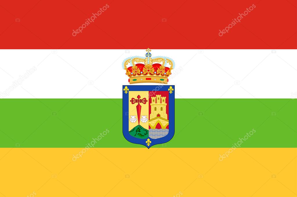 Flag of La Rioja in Spain