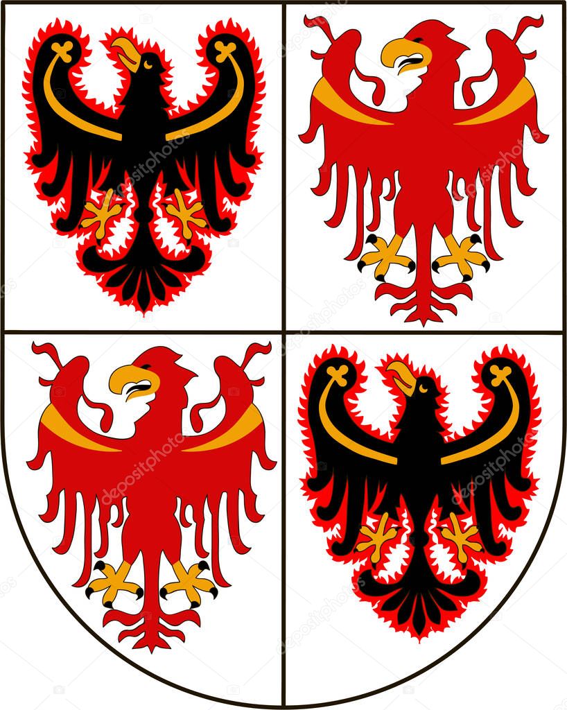 Coat of arms of Trentino-Alto Adige, Italy