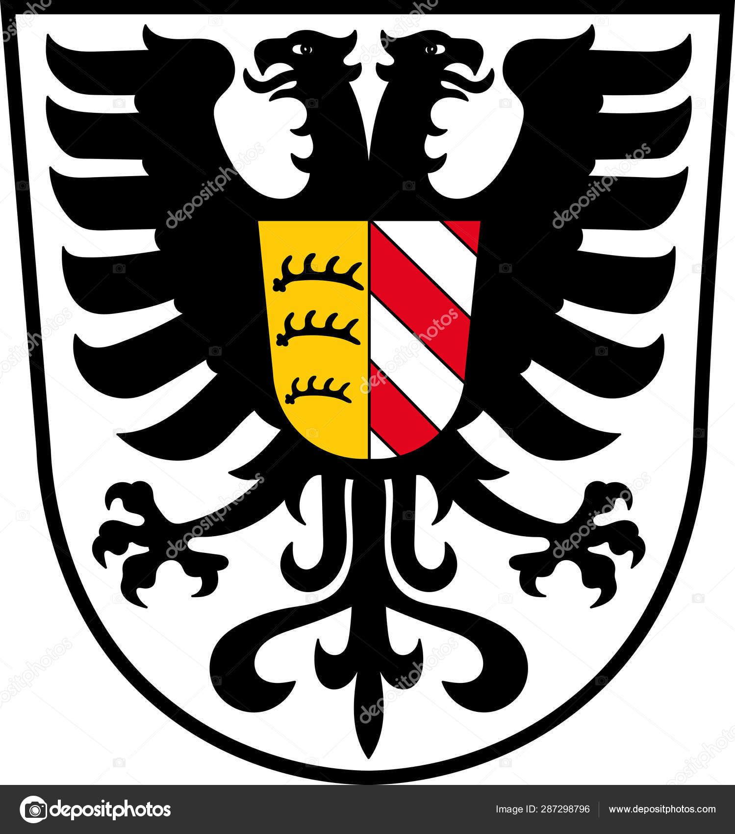 Wappen Des Alb Donau Kreises In Baden Wurttemberg Stockvektor C Dique Bk Ru 287298796