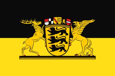 Baden-Wuerttemberg Almanya ülkesi bayrağı