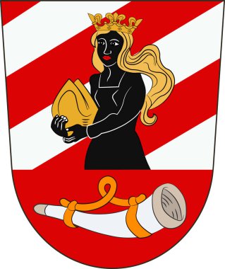 Swabia'daki Neu-Ulm arması, Bavyera, Almanya