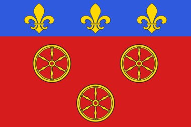 Occitanie of Aveyron içinde Rodez bayrağı Fransa 'da bir bölgedir