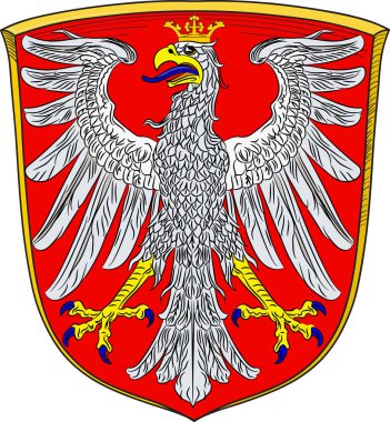 Coat of arms of Frankfurt on the Main in Hesse, Germany clipart