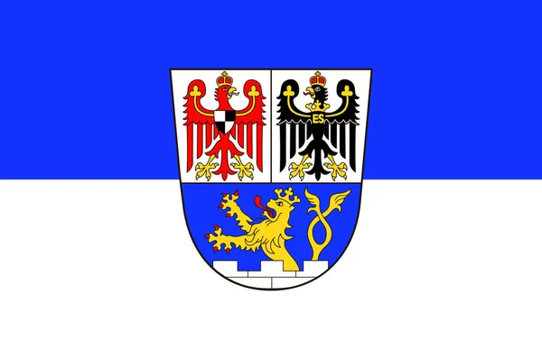 Bandera de Erlangen in Middle Franconia in Bavaria, Alemania — Archivo Imágenes Vectoriales