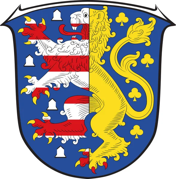 Coat of arms of Hochtaunuskreis in Hesse, Germany. — Stock Vector