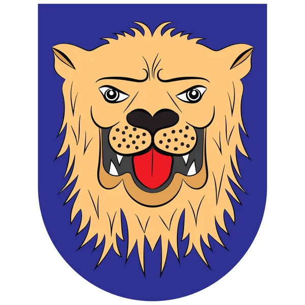 Wappen der Vernetzung ist eine Hauptstadt von Ostgotland coun — Stockvektor