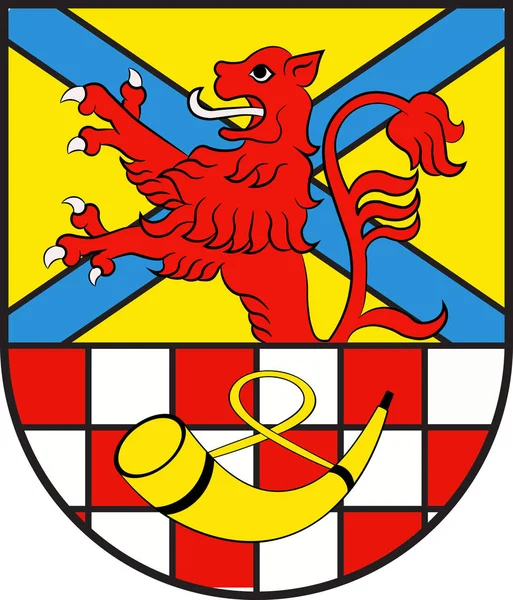 Escudo de armas de Meinerzhagen en Renania del Norte-Westfalia, Alemania — Vector de stock