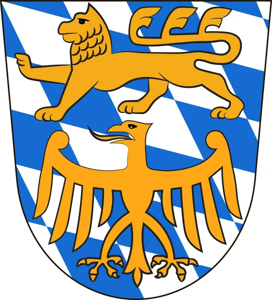 독일 바이에른 주 바이에른 주 스타른베르크의 외투 — 스톡 벡터