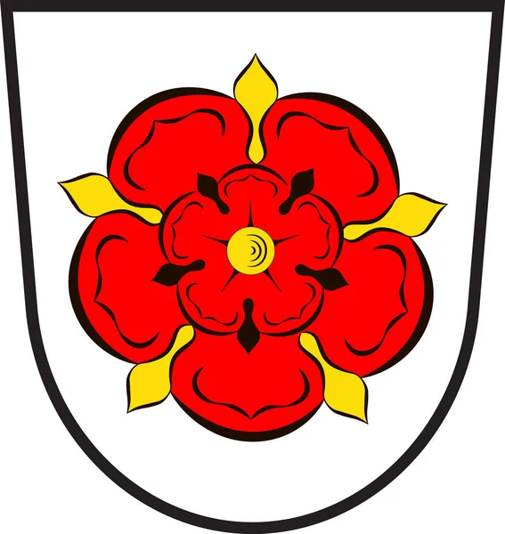 Escudo de Lippe en Renania del Norte-Westfalia, Alemania — Vector de stock