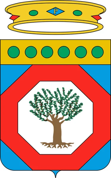 Escudo de Apulia, Italia — Vector de stock