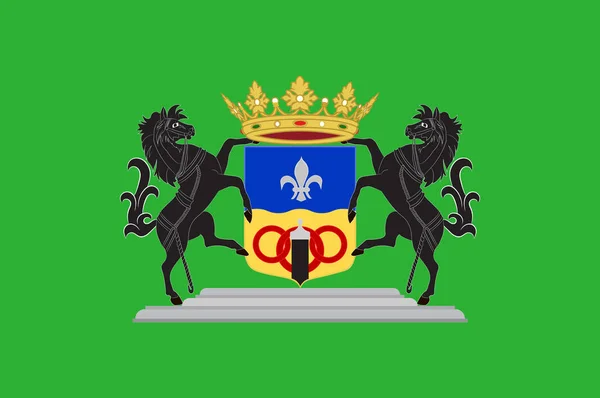Σημαία του Dronten στην κεντρική Ολλανδία — Διανυσματικό Αρχείο