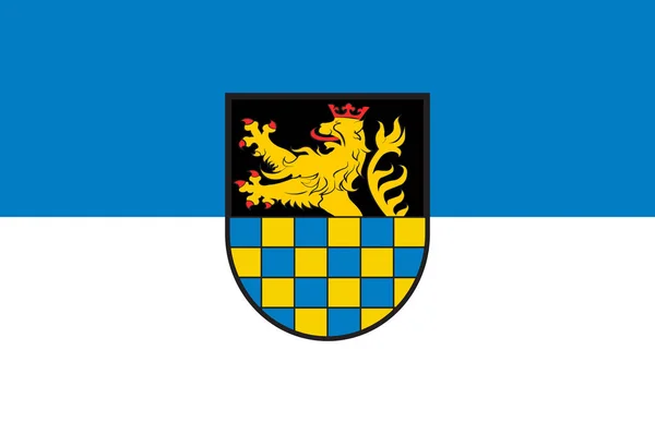 Vlag van Bad Kreuznach in de Duitse deelstaat Rijnland-Palts — Stockvector