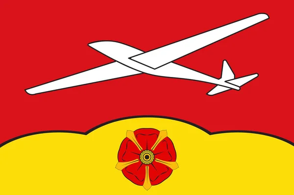 Bandera de Oerlinghausen en Renania del Norte-Westfalia, Germanyc — Archivo Imágenes Vectoriales