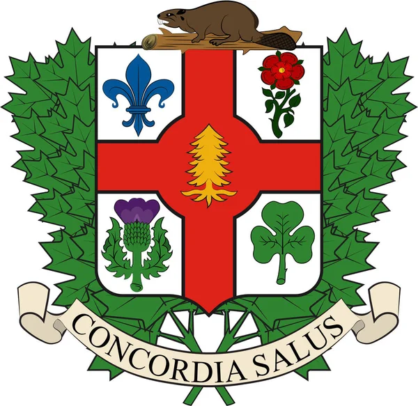 Státní znak Montrealu v Kanadě — Stockový vektor