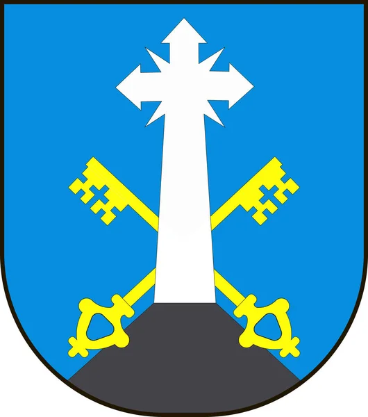 扎科帕内徽章是极端波兰南部的一个城市 — 图库矢量图片