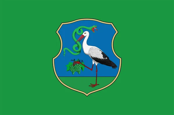 Bandiera della Contea di Heves (Ungheria) — Vettoriale Stock