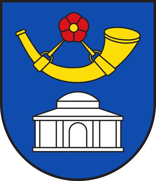 Escudo de Horn-Bad Meinberg en Renania del Norte-Westfalia, Alemania — Vector de stock