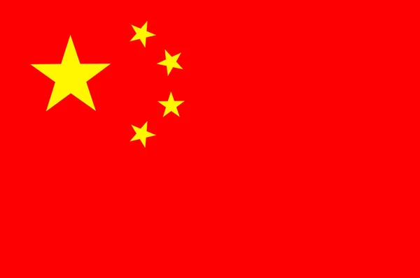 Drapeau de la République populaire de Chine — Image vectorielle