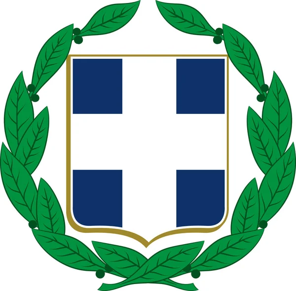 Escudo de armas de Grecia — Archivo Imágenes Vectoriales