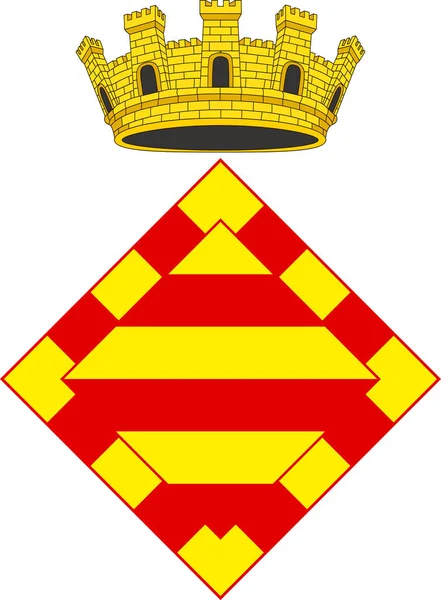 Wappen von Alt Emporda in Spanien — Stockvektor