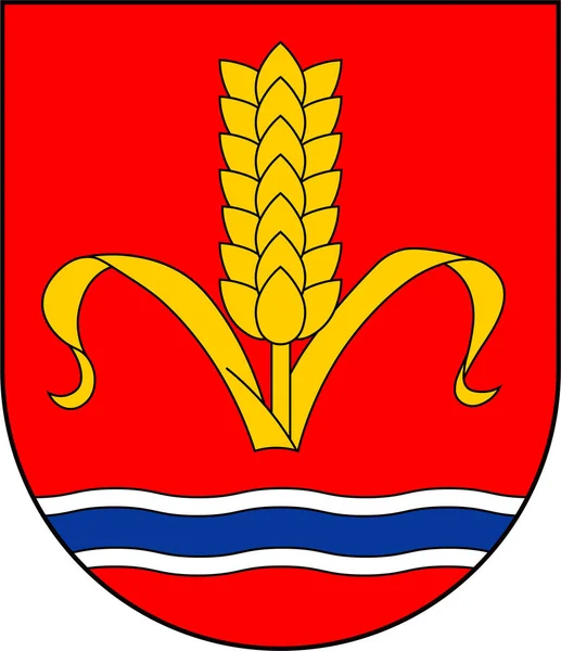 Coat of arms of Ruggell in Liechtenstein — Stock Vector