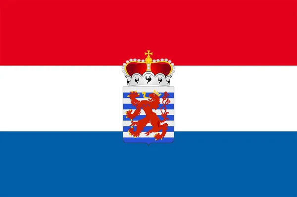 Luxemburg zászlaja Belgiumban — Stock Vector