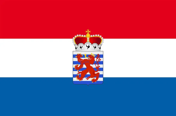 Drapeau du Luxembourg en Belgique — Image vectorielle