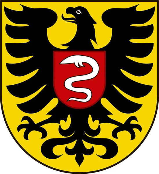 Wappen von Aalen in Baden-Württemberg, Deutschland — Stockvektor