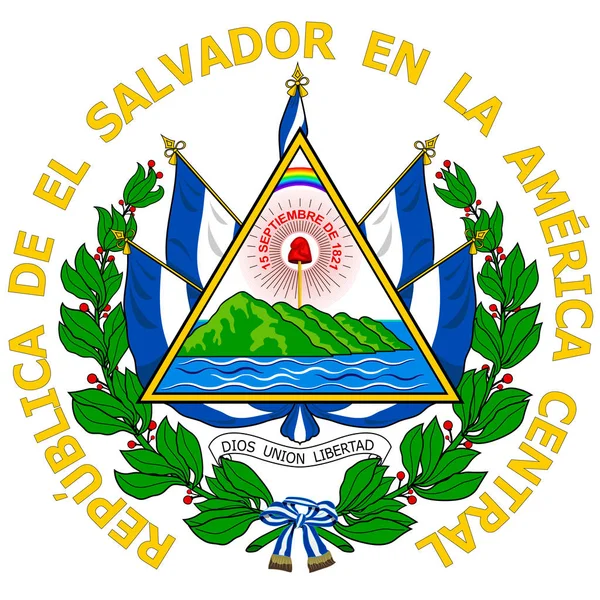 Εθνόσημο της Δημοκρατίας του Ελ Σαλβαδόρ — Διανυσματικό Αρχείο