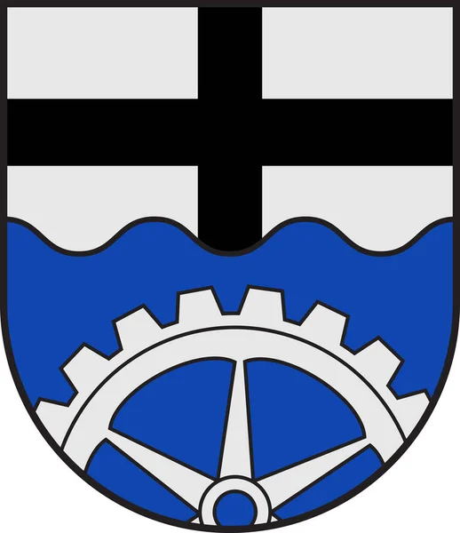 Герб Віккеде в північному Рейн-Вестфалії, Німеччина — стоковий вектор
