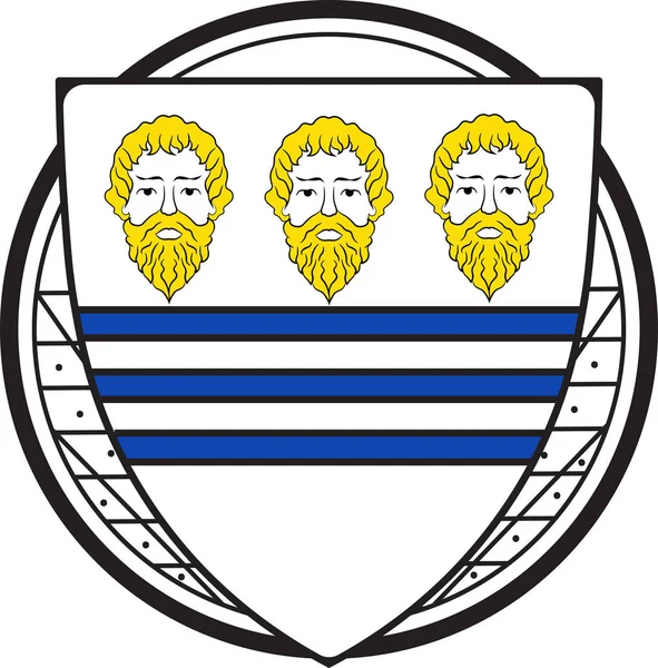 Coat of arms of Stadtlohn in North Rhine-Westphalia, Germany — Stock Vector