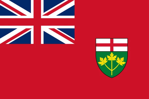 Bandeira de Ontario no Canadá — Vetor de Stock