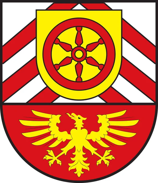 德国北莱茵-威斯特法伦州盖特斯洛的军徽 — 图库矢量图片