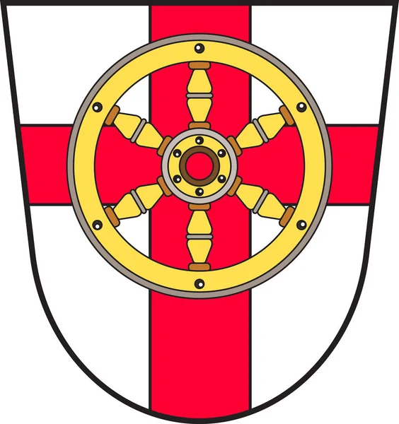 Escudo de armas Lahnstein en Rhein-Lahn-Kreis de Renania-Palatina — Vector de stock