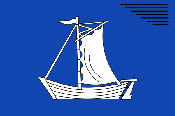 Прапор Гревен в північному Рейн-Вестфалії, Німеччина — стоковий вектор