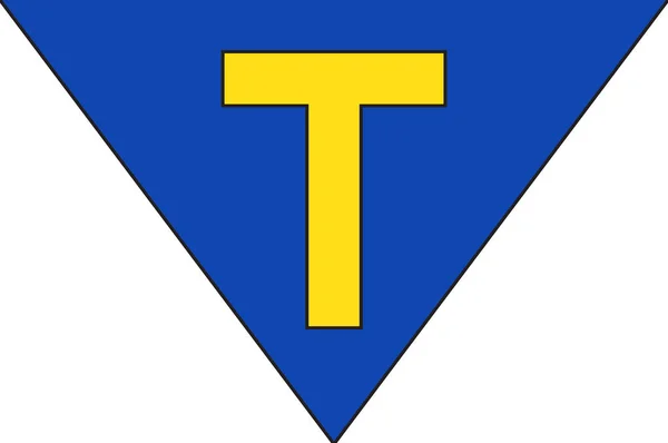 Σημαία της Toenisvorst σε Βόρεια Ρηνανία-Βεστφαλία, Γερμανία — Διανυσματικό Αρχείο